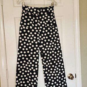 NWT The Collet Polka Dot Wide-Leg Pant by Anthropologie